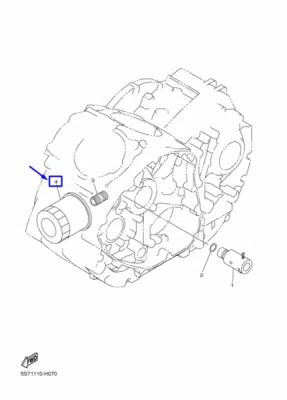 Filtru ulei ORIGINAL YAMAHA 5GH1344080