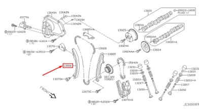 Patina intinzatoare lant distributie ORIGINAL NISSAN 130916N20A