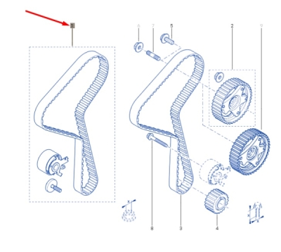 Set curea distributie ORIGINAL RENAULT 130C14613R