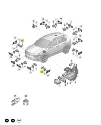Sensor, ajutor parcare ORIGINAL VW GROUP 5Q0919297BGRU