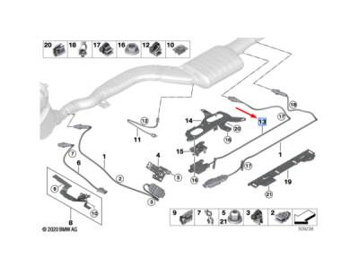 Senzor particule ORIGINAL BMW 13627828769
