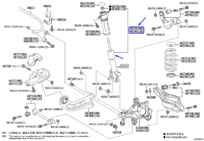 Amortizor ORIGINAL TOYOTA 4853080876