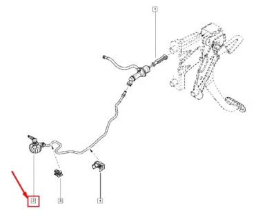 Conducta ambreaj hidraulic ORIGINAL RENAULT 308512658R