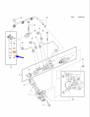 Inel etansare, injector ORIGINAL PSA 55590468