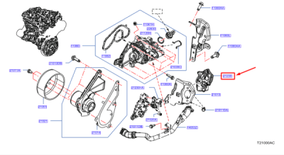 Supapa circulare circuit apa ORIGINAL NISSAN 9223000Q0D