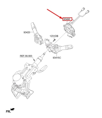Arc spirala Airbag ORIGINAL HYUNDAI / KIA 934903R311