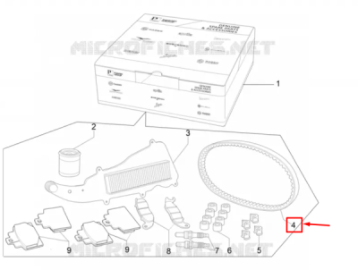 Cureaua de transmisie trapezoidală ORIGINAL PIAGGIO 1A018126