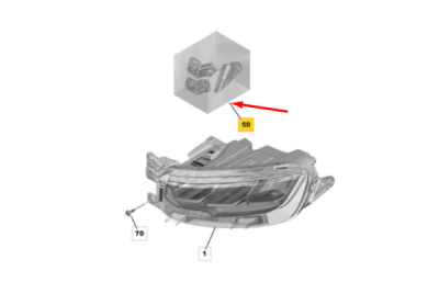 Kit reparatie far dreapta ORIGINAL PSA 9828393780