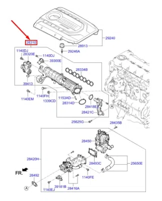 Galerie admisie ORIGINAL HYUNDAI / KIA 283102A570