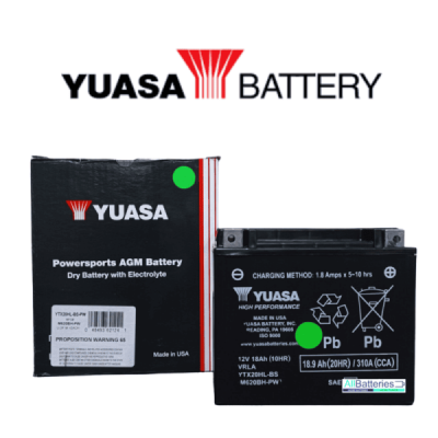 Baterie moto 12V 19Ah 310A YUASA AGM YTX20HL-BS