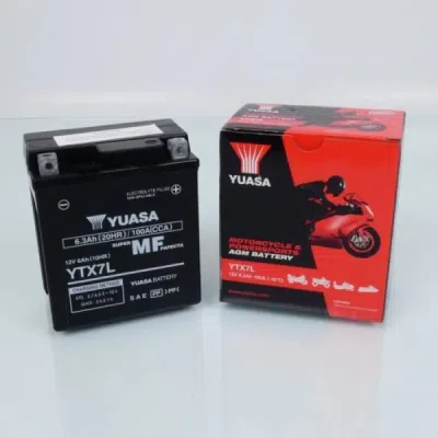 Baterie moto 12V 6Ah 100A YUASA AGM YTX7L