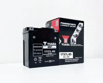 Baterie moto 12V 6Ah 100A YUASA AGM YTX7L-BS