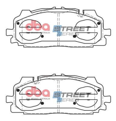 Set placute frana de performanta DBA DB15030XP