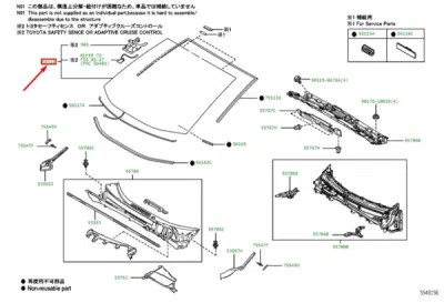 Parbriz ORIGINAL TOYOTA 5610142982