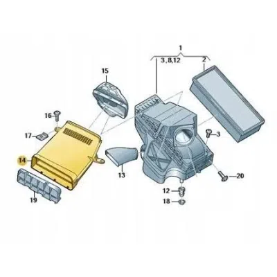 Palnia aer ORIGINAL VW GROUP 8R0129617D