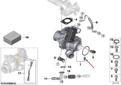 Inel etansare, compresor ORIGINAL BMW 11617796622