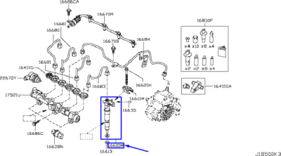 Injector ORIGINAL NISSAN 1660000Q3GRE