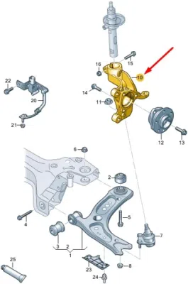 Fuzeta fata dreapta ORIGINAL VW GROUP 5Q0407254C