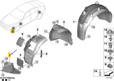 Spoiler carenaj aripa fata dreapta Blic 6601-01-0068808P