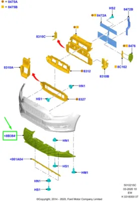 Scut bara fata [ST] ORIGINAL FORD 1866492
