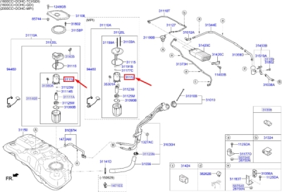 Filtru combustibil ORIGINAL HYUNDAI / KIA 31112C9000