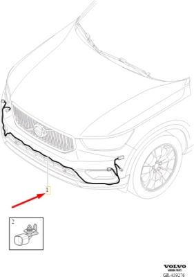 Set cablaj bara fata ORIGINAL VOLVO 32356364