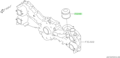 Filtru ulei ORIGINAL SUBARU 15208AA160