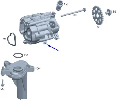 Pompa ulei ORIGINAL MERCEDES 654 180 25 01