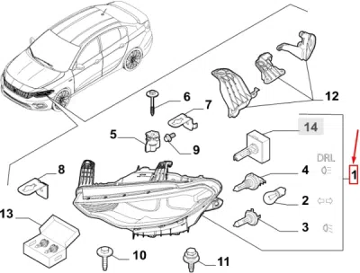Far dreapta ORIGINAL FIAT 52214456