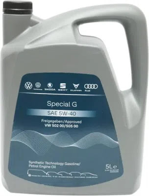 Ulei de motor 5W40 Special G [Multi-Logo, benzina] 5L ORIGINAL VW GROUP GS55502M4