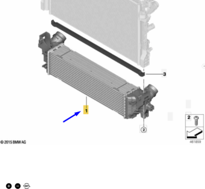 Intercooler ORIGINAL BMW 17518576509