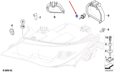 Bec pozitie cu soclu ORIGINAL BMW 63126904048