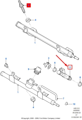 Injector ORIGINAL FORD 1149486