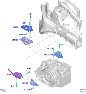 Suport de cutie de viteze ORIGINAL FORD 2238609