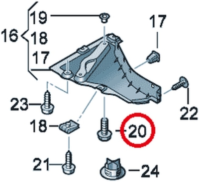Surub ORIGINAL VW GROUP N10045504
