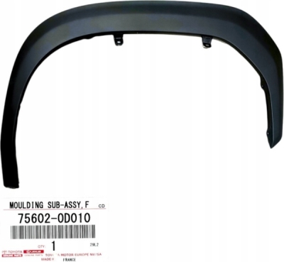 Overfender aripa fata stanga ORIGINAL TOYOTA 756020D010