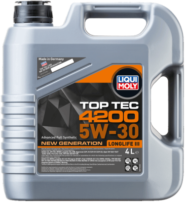 Ulei de motor LIQUI MOLY TOP TEC 4200 5W30 LongLife III - 4L 3715