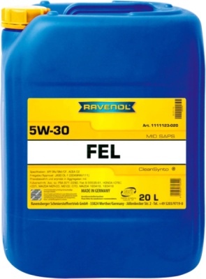 Ulei de motor RAVENOL RAV FEL SAE 5W30 BIB 20L