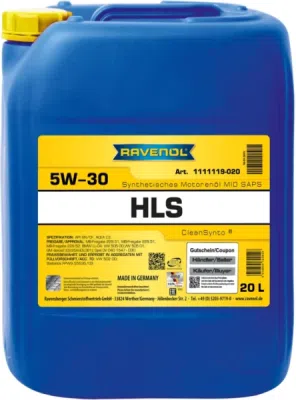 Ulei de motor RAVENOL RAV HLS SAE 5W30 20L B