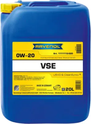 Ulei de motor RAVENOL RAV VSE 0W20 20L BB
