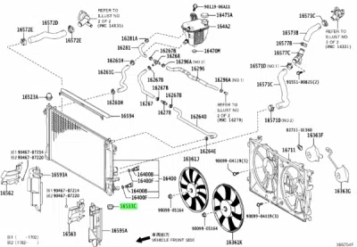 Suport radiator ORIGINAL TOYOTA/SUBARU 9048040021