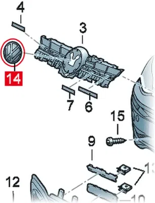 Emblema VW grila radiator ORIGINAL VW GROUP 7P6853601DFOD