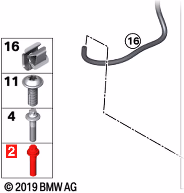 Surub Torx M8x35 ORIGINAL BMW 07119907865