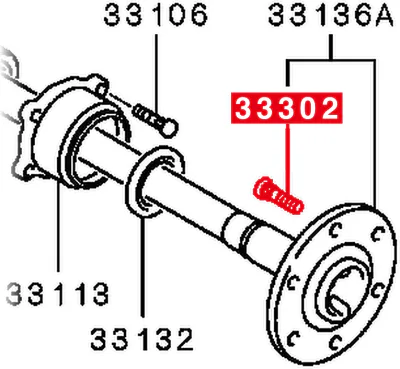 Prezon roata ORIGINAL MITSUBISHI MB584750