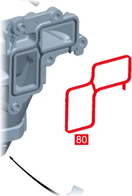 Garnitura, pompa de apa ORIGINAL MERCEDES A6542010080