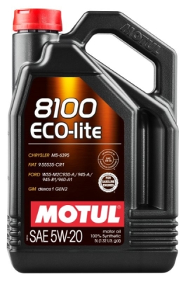 Motorolje MOTUL 8100 ECO-LITE 5W-20 5l (109104)