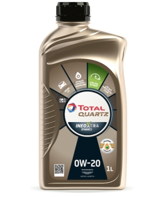 Motorolje TOTAL 0W20 1L INEO QUARTZ DYNAMICS C5