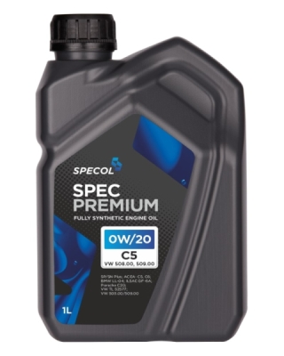 Motorolje SPECOL 0W20 1L SPEC PREMIUM / C5/C6 / SP / 508.00 509.00 / LL04 GF-6A / C20