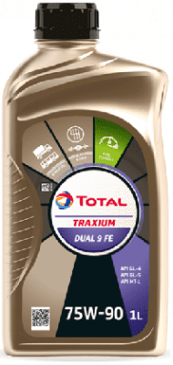 Total Traxium Dual 9 FE 75W-90 1L
