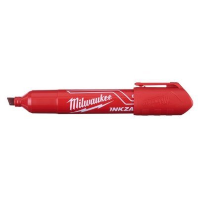 Milwaukee INKZALL značkovač L červený s plochým hrotem 4932471556